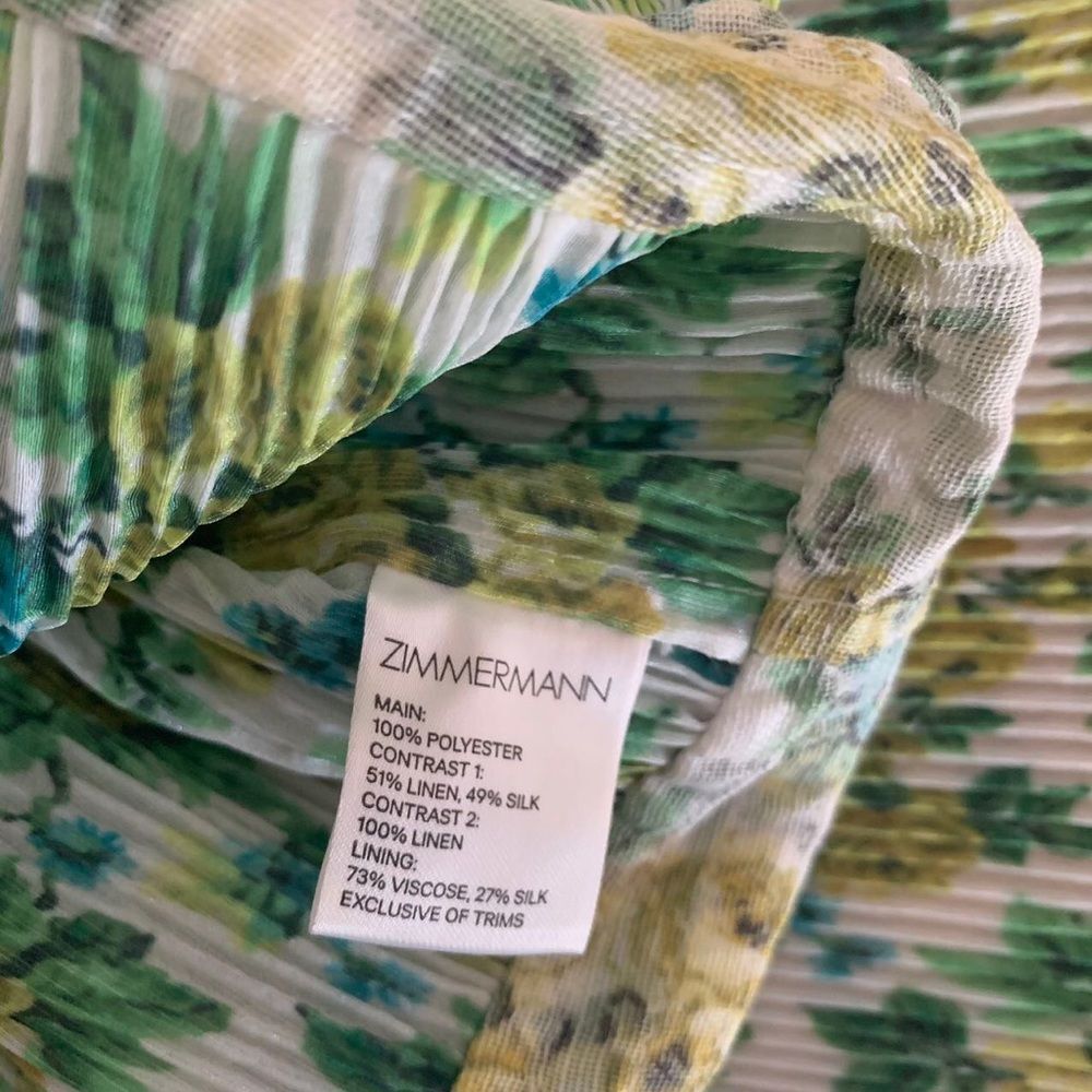 Nwt Zimmermann golden bliss pleated dress - Picture 5 of 6